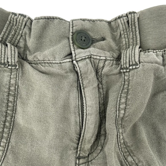 Maurices Women’s Linen Blend Mid Rise Shorts Hunter Green - Picture 14 of 14